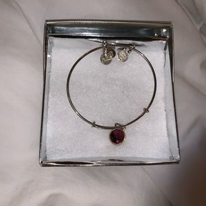 Alex and Ani birthstone amethyst bracelet